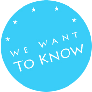 We Want to Know Logo